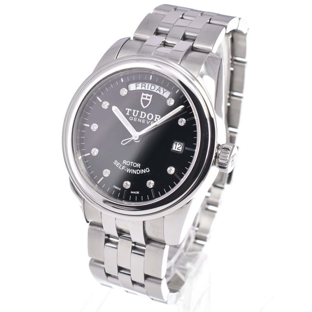 Tudor Glamour Day Date Automatic Stainless Steel with Diamonds 39